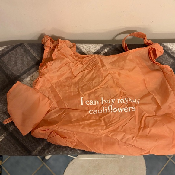 BAGGU I Can Buy Myself Cauliflowers New York Times Cooking Reusable Bag w Pouch - Picture 3 of 7